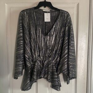 Caramela Shimmering Silver Blouse
